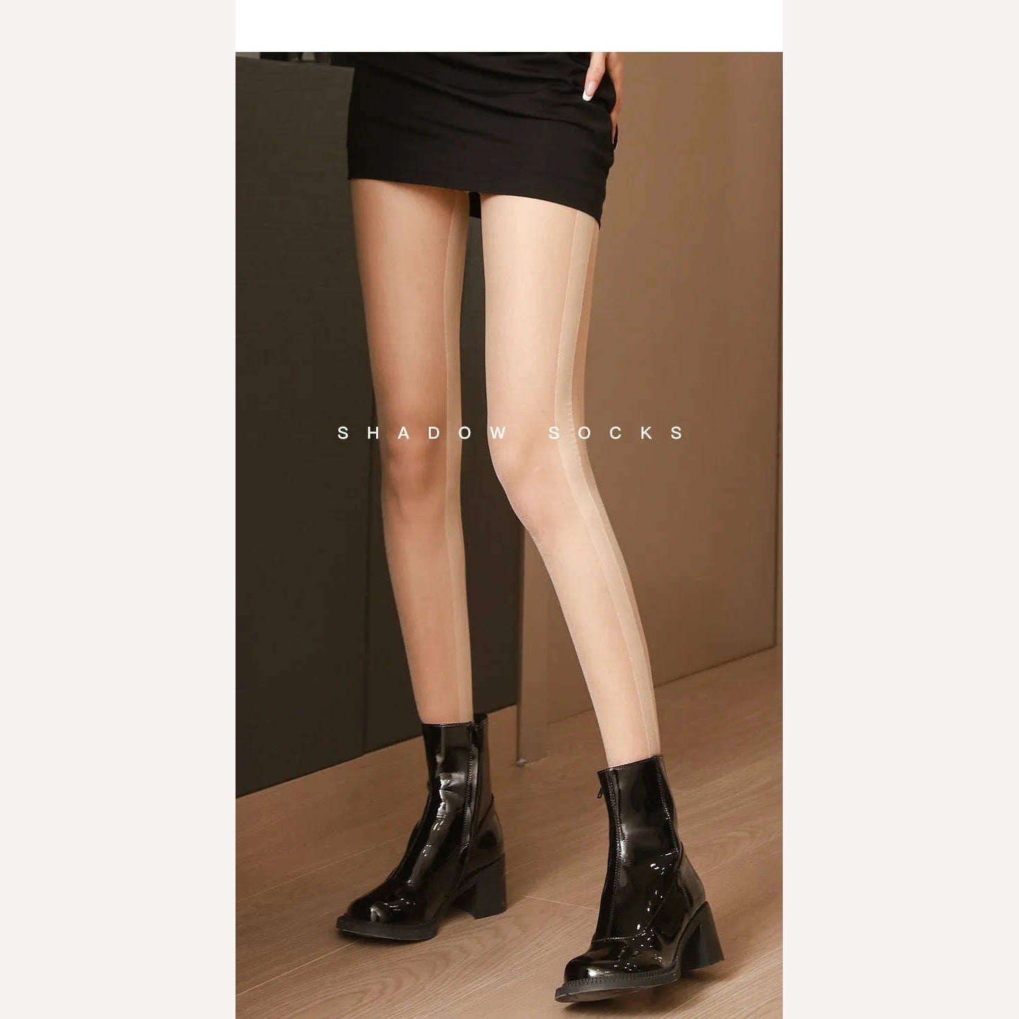 15D Sexy Seamed Stockings splicingWomens Stockings Black Line Transparent Silk Stocking hose Pantyhose Leggings meia - KIMLUD