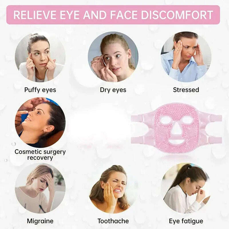 1pc full face massage ice compress can be used repeatedly - KIMLUD