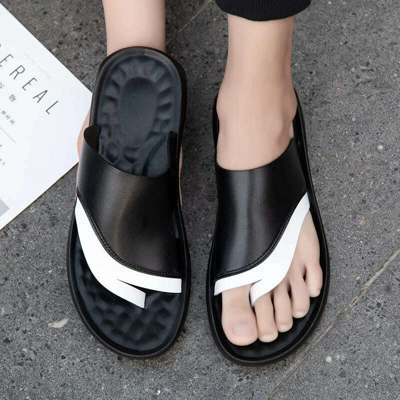 2023 Men Sandals Summer Comfortable Lightweight Beach Shoes Fashion Slippers Outdoor Walking Non-Slip Casual Shoes Male Sandals - KIMLUD
