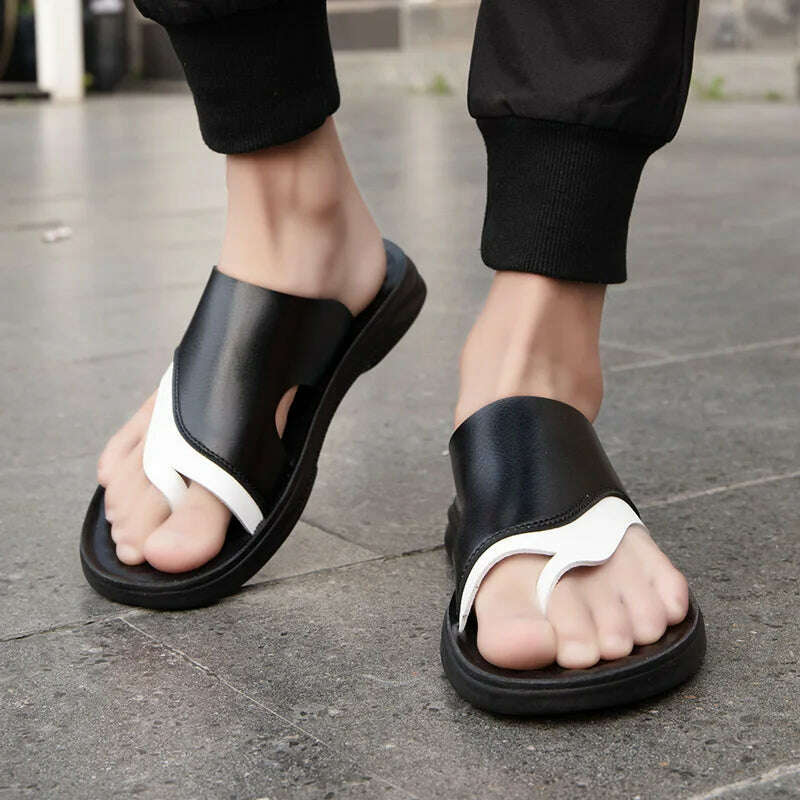2023 Men Sandals Summer Comfortable Lightweight Beach Shoes Fashion Slippers Outdoor Walking Non-Slip Casual Shoes Male Sandals - KIMLUD