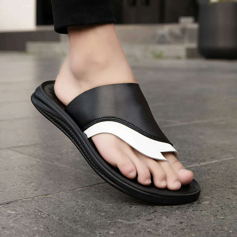 2023 Men Sandals Summer Comfortable Lightweight Beach Shoes Fashion Slippers Outdoor Walking Non-Slip Casual Shoes Male Sandals - KIMLUD