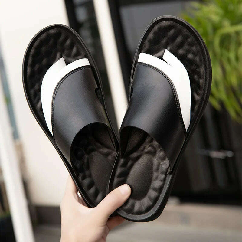 2023 Men Sandals Summer Comfortable Lightweight Beach Shoes Fashion Slippers Outdoor Walking Non-Slip Casual Shoes Male Sandals - KIMLUD