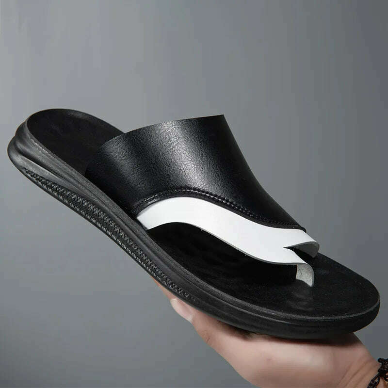 2023 Men Sandals Summer Comfortable Lightweight Beach Shoes Fashion Slippers Outdoor Walking Non-Slip Casual Shoes Male Sandals - KIMLUD