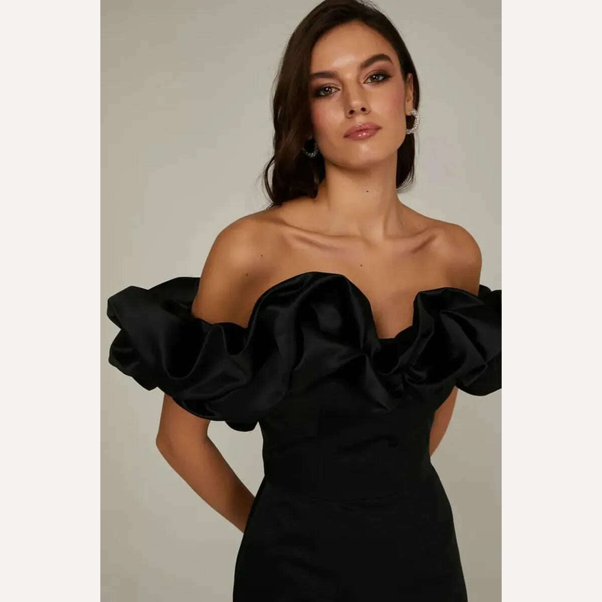 2023 Summer Women Ruffles Slash Neck Bodycon Package Hip Party Dress Sexy Streetwear Backless Strapless Mini Evening Dresses Y2K - KIMLUD