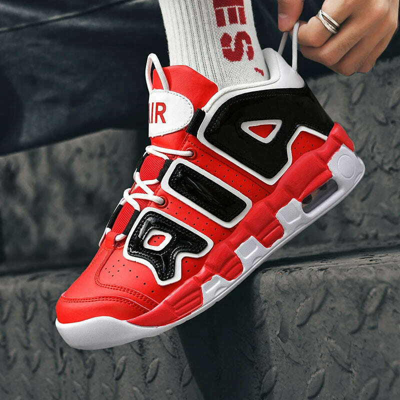 KIMLUD, 2025 Spring New Cushioned Anti-Shock Basketball Shoes for Teenagers, Student Anti-Slip Wear-Resistant Thick Sole Sports Shoes, KIMLUD Womens Clothes