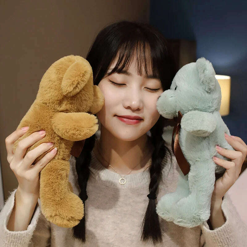 30cm 16 Styles Bear Plush Toy Soft Stuffed Animal Doll Small Pink Gray White Teddy Bear Doll Lovely Birthday Gifts For Girl Boy - KIMLUD