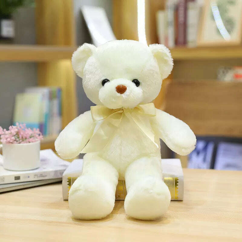 30cm 16 Styles Bear Plush Toy Soft Stuffed Animal Doll Small Pink Gray White Teddy Bear Doll Lovely Birthday Gifts For Girl Boy - KIMLUD