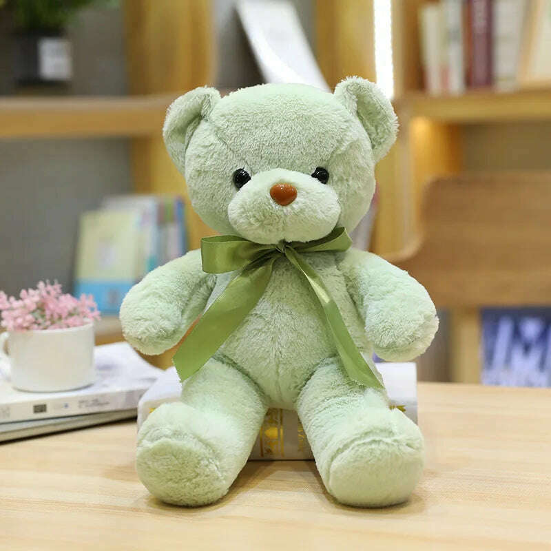30cm 16 Styles Bear Plush Toy Soft Stuffed Animal Doll Small Pink Gray White Teddy Bear Doll Lovely Birthday Gifts For Girl Boy - KIMLUD