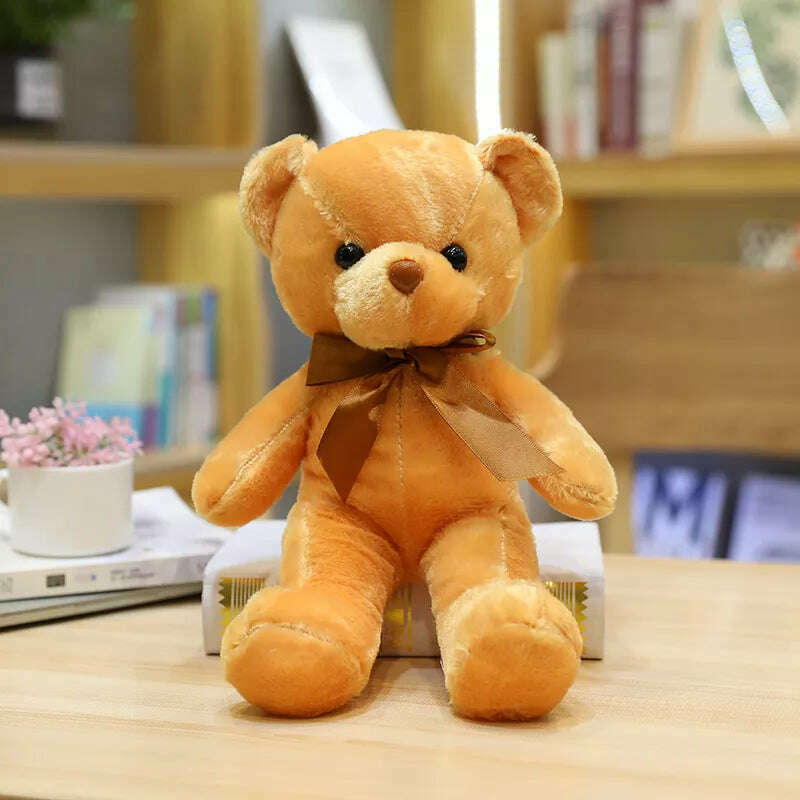 30cm 16 Styles Bear Plush Toy Soft Stuffed Animal Doll Small Pink Gray White Teddy Bear Doll Lovely Birthday Gifts For Girl Boy - KIMLUD