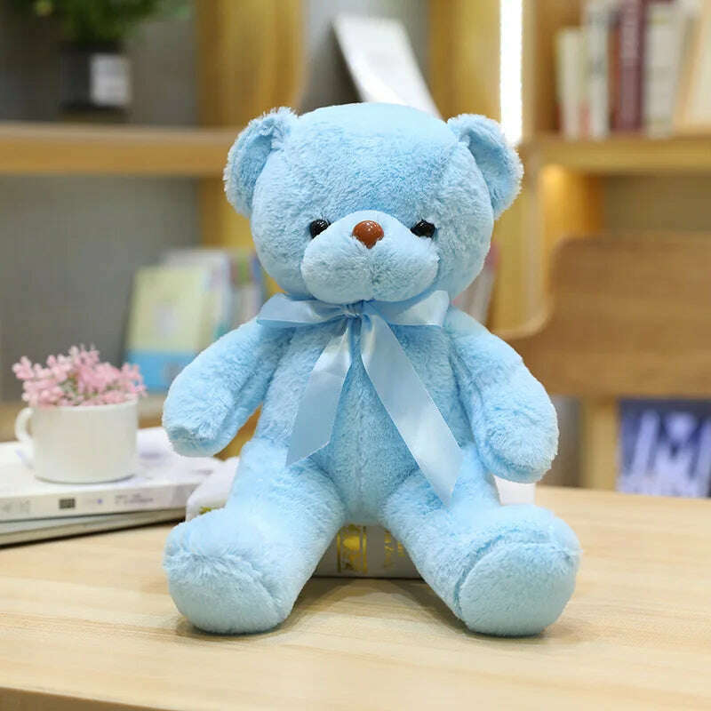 30cm 16 Styles Bear Plush Toy Soft Stuffed Animal Doll Small Pink Gray White Teddy Bear Doll Lovely Birthday Gifts For Girl Boy - KIMLUD