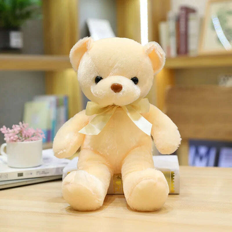 30cm 16 Styles Bear Plush Toy Soft Stuffed Animal Doll Small Pink Gray White Teddy Bear Doll Lovely Birthday Gifts For Girl Boy - KIMLUD