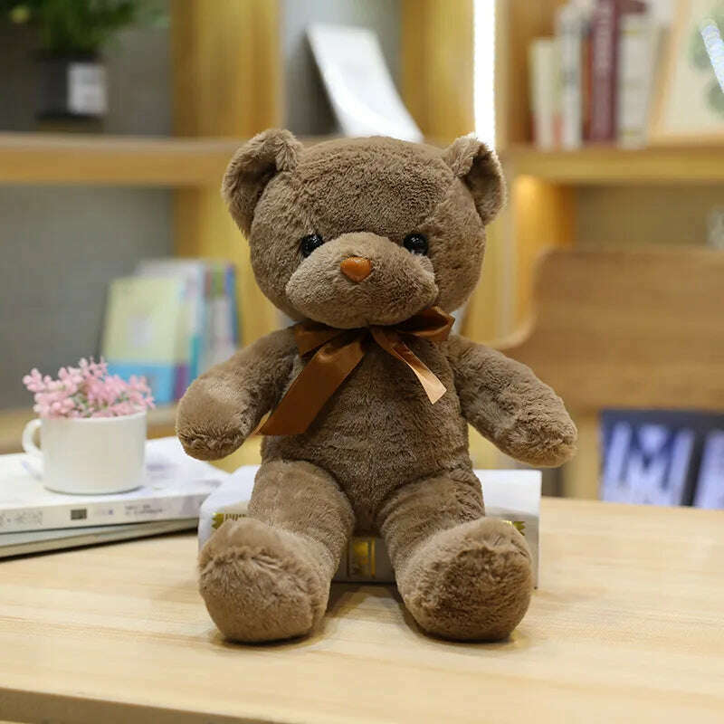 30cm 16 Styles Bear Plush Toy Soft Stuffed Animal Doll Small Pink Gray White Teddy Bear Doll Lovely Birthday Gifts For Girl Boy - KIMLUD