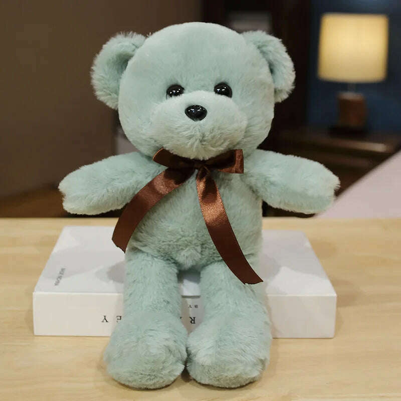 30cm 16 Styles Bear Plush Toy Soft Stuffed Animal Doll Small Pink Gray White Teddy Bear Doll Lovely Birthday Gifts For Girl Boy - KIMLUD