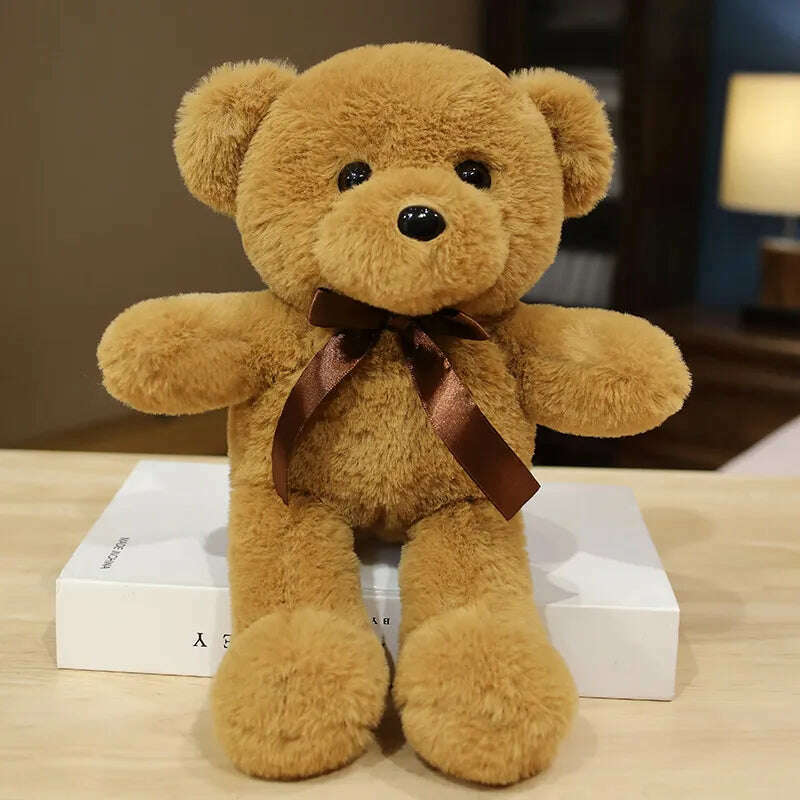 30cm 16 Styles Bear Plush Toy Soft Stuffed Animal Doll Small Pink Gray White Teddy Bear Doll Lovely Birthday Gifts For Girl Boy - KIMLUD