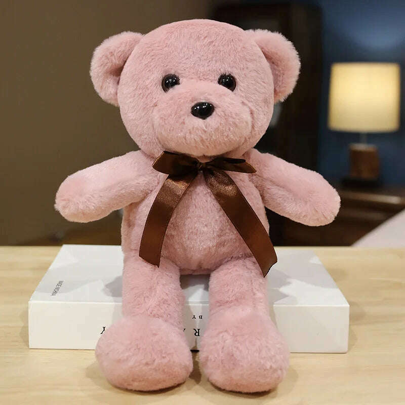 30cm 16 Styles Bear Plush Toy Soft Stuffed Animal Doll Small Pink Gray White Teddy Bear Doll Lovely Birthday Gifts For Girl Boy - KIMLUD