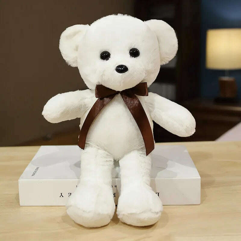 30cm 16 Styles Bear Plush Toy Soft Stuffed Animal Doll Small Pink Gray White Teddy Bear Doll Lovely Birthday Gifts For Girl Boy - KIMLUD