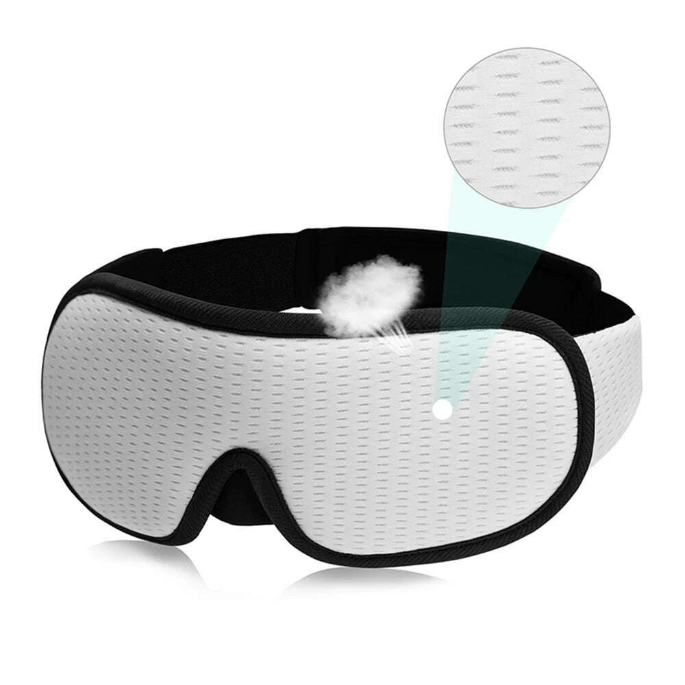 3D Sleep Mask Blindfold Sleeping Aid Eyepatch Eye Cover Sleep Patches Eyeshade Breathable Face Mask Eyemask Health Care for Rest - KIMLUD