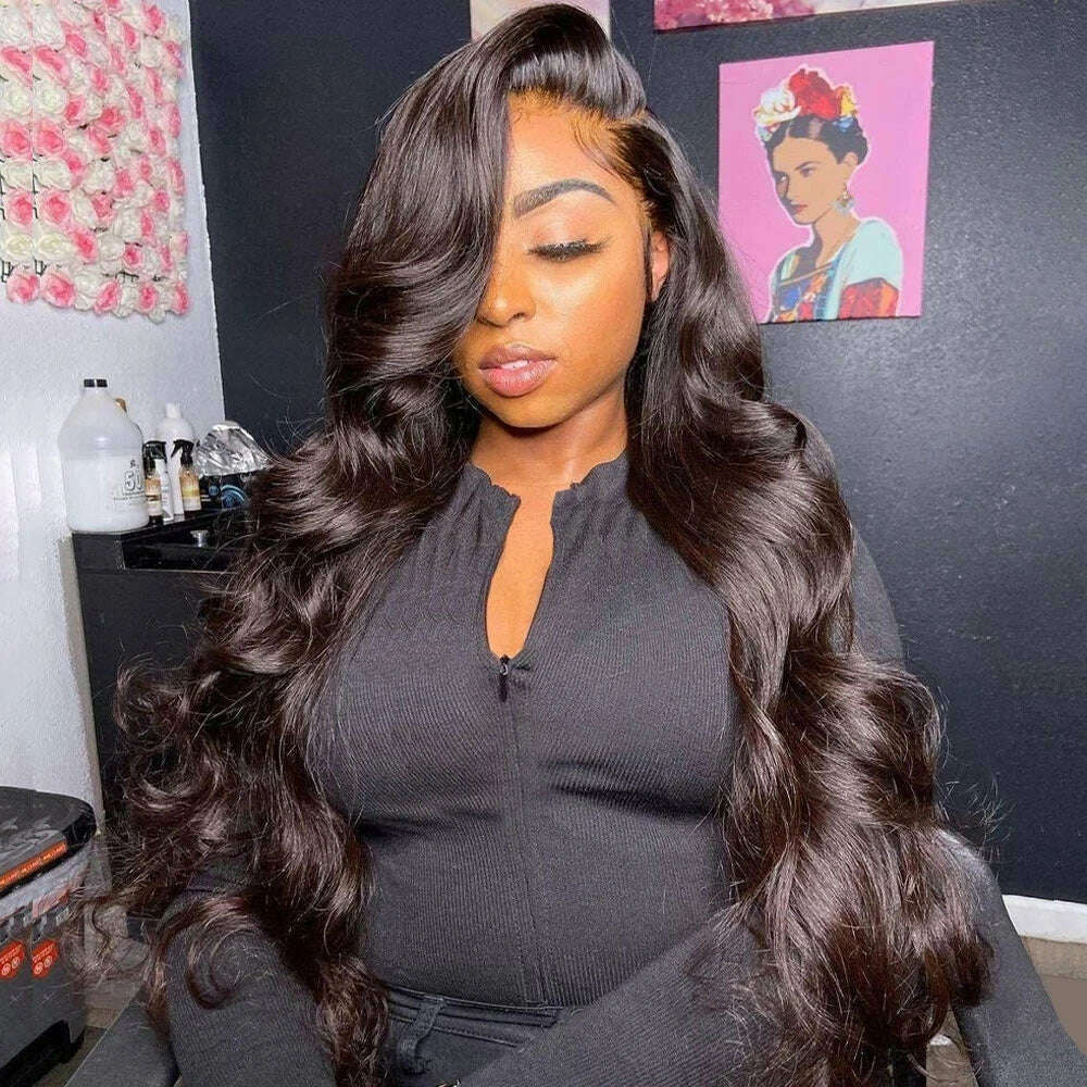 40 Inch 13x4 13x6 HD Body Wave Lace Front Wig Pre Plucked Loose Wave Lace Frontal Wig Glueless Human Hair Wigs For Black Women - KIMLUD