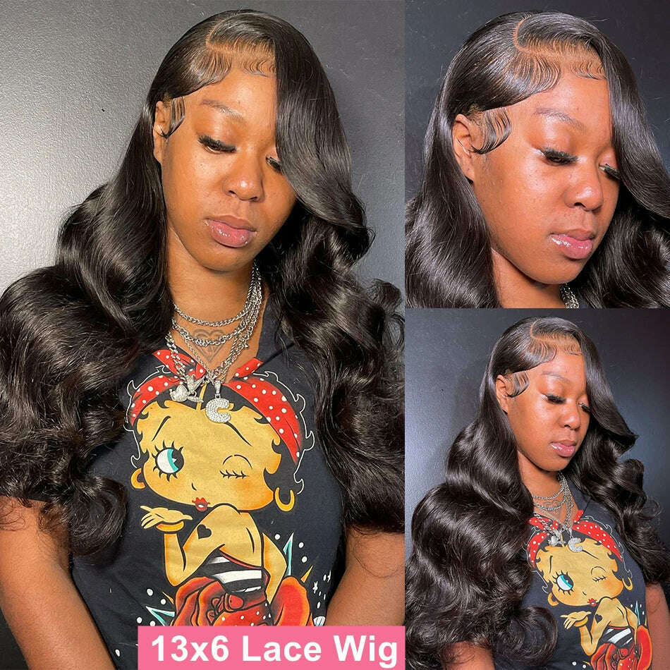 40 Inch 13x4 13x6 HD Body Wave Lace Front Wig Pre Plucked Loose Wave Lace Frontal Wig Glueless Human Hair Wigs For Black Women - KIMLUD