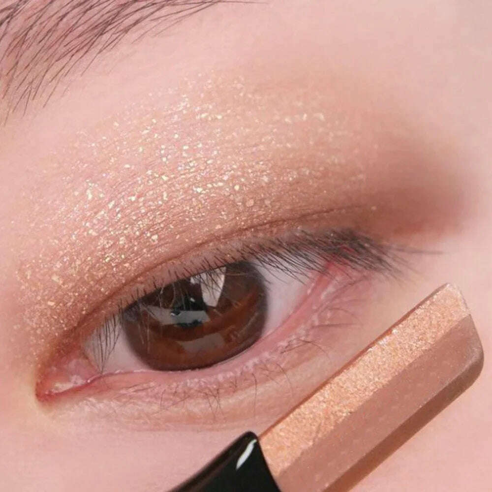 6 Colors Double Color Glitter Eye Shadow Stick Matte Eyeshadow Makeup Waterproof Bicolor Shimmer Cosmetics Beauty Makeup Tools - KIMLUD