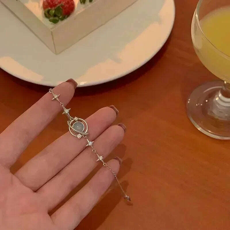 925 Sterling Silver Thai Silver Bracelet for Women Vintage Geometric Heart Love Lucky Punk Jewelry 2023 New Dropshipping - KIMLUD