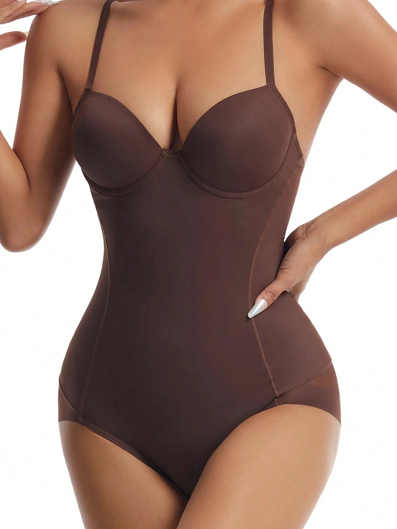Women's Waist Trainer Shaping Bodysuit With Boning Full Body Tummy Control Shapewear Waist Trainer Corset