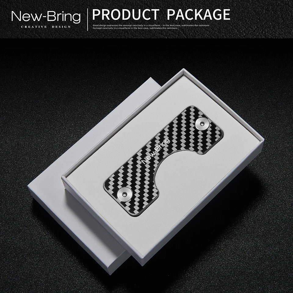 NewBring Smart Key Holder Keychain Car Key Wallets Ring Collector Housekeeper Carbon Fiber G2 DIY EDC Pocket Key Organizer Smart - KIMLUD