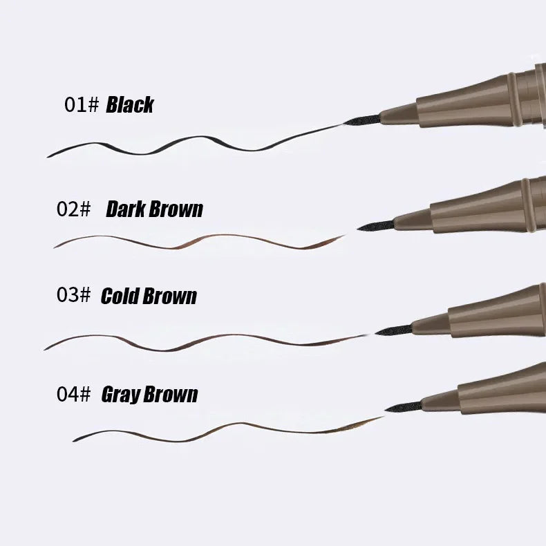 0.05mm Ultra Fine Liquid Eyeliner Black Brown Waterproof Long Lasting Smooth Eyeliner Eyelash Pencils Quick-dry Eye Makeup Tool