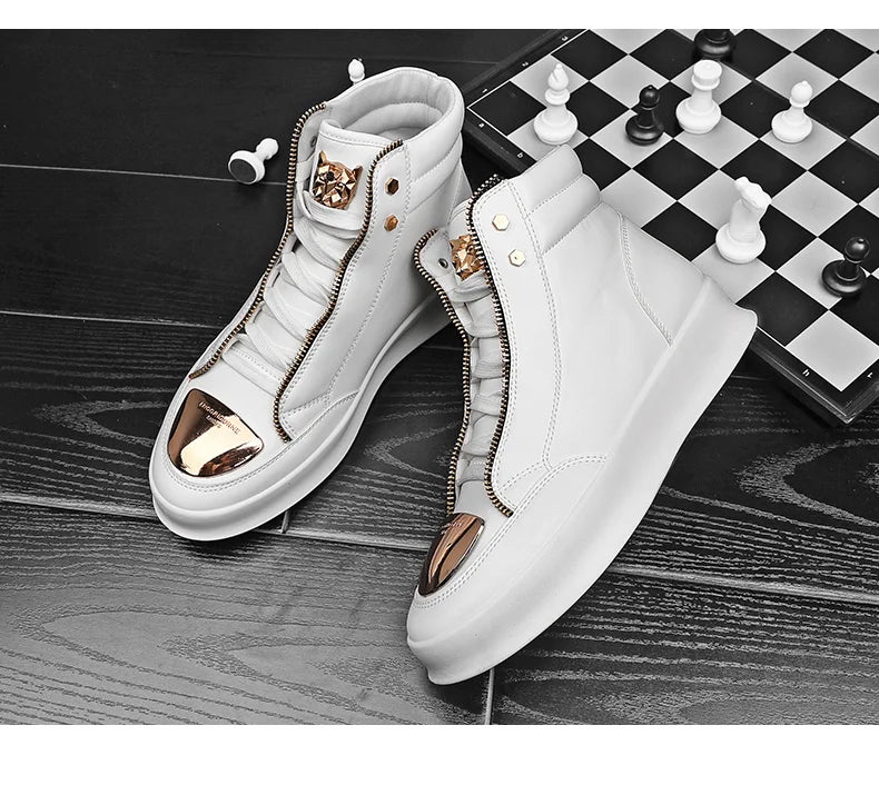 KIMLUD, Red Snakeskin High Top Sneakers Men Brand Luxury Designer Shoes Fashion Party Club Hip Hop Streetwear Shoes Men Casual Sneakers, KIMLUD Womens Clothes