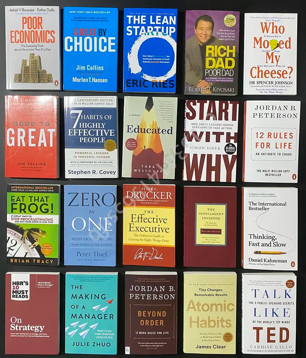 27 Books English Original Poor Dad Rich Dad Investment Philosophy Economic Management Business Review Full Set Livre Livro Novel - KIMLUD