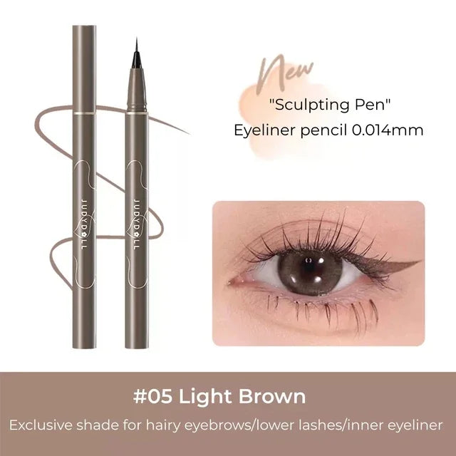 JUDYDOLL Super Fine Eyeliner Fine Brushwork Stain Free Waterproof Anti Shake Long lasting Fast Drying Slim And Enlarged Eyes