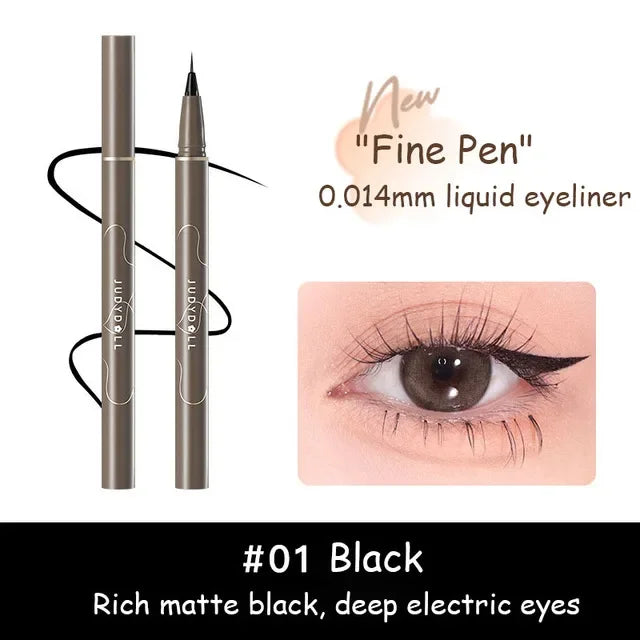 JUDYDOLL Super Fine Eyeliner Fine Brushwork Stain Free Waterproof Anti Shake Long lasting Fast Drying Slim And Enlarged Eyes