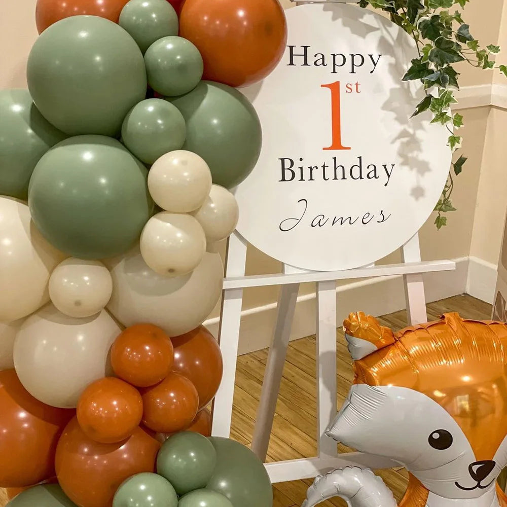 Round Custom Welcome Sign Board 35x35cm Personalized Welcome Baby Shower Sign for Birthday Decoration Baby Shower Party Decor - KIMLUD