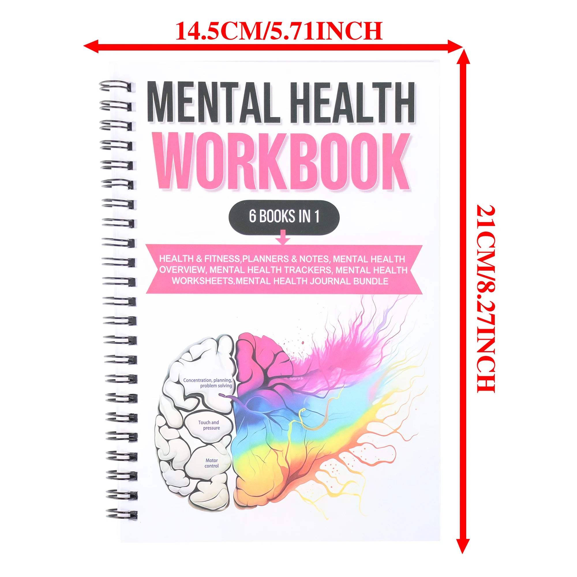Daily Mental Health Journal Self-Care Meditation and Mood Tracking Journal for Men and Women Anxiety Relief Aid Fitness Program