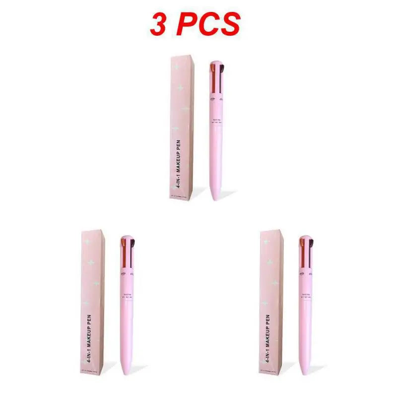 Multi-functional 4-in-1 Makeup Pencil Eyeliner Lip Liner Eyebrow Pencil Swivel Waterproof & Sweatproof Makeup Tools