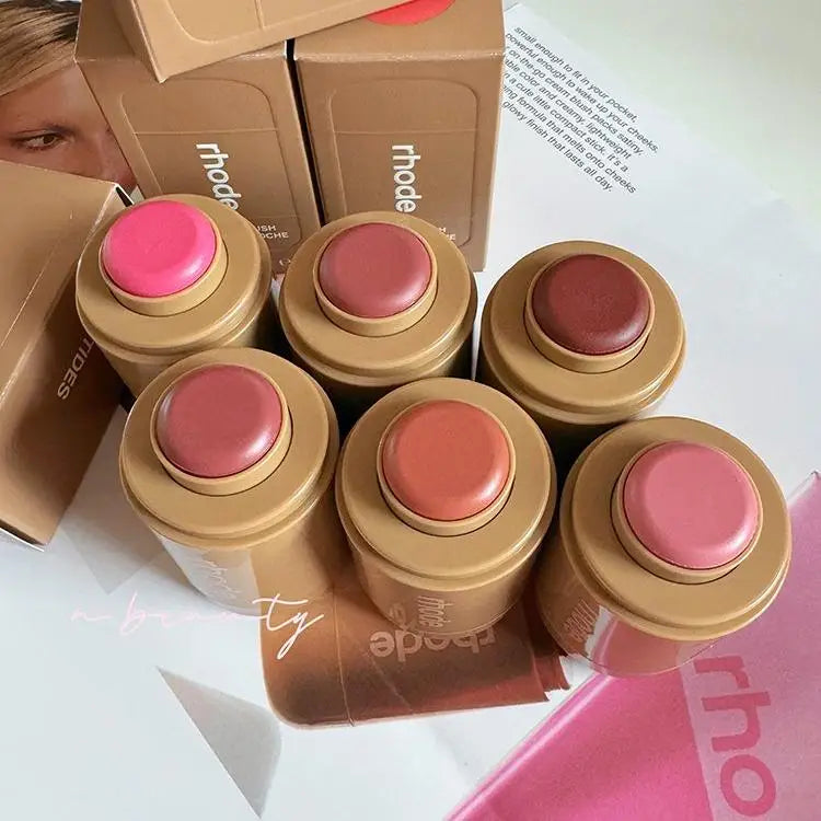 RHODE Makeup Cheek Blush Cream Blusher Stick Lip Gloss Phone Case For iPhone New Toast SALTY TAN Raspberry Espresso Lipstick INS