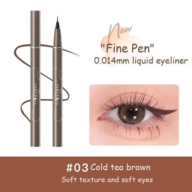JUDYDOLL Super Fine Eyeliner Fine Brushwork Stain Free Waterproof Anti Shake Long lasting Fast Drying Slim And Enlarged Eyes