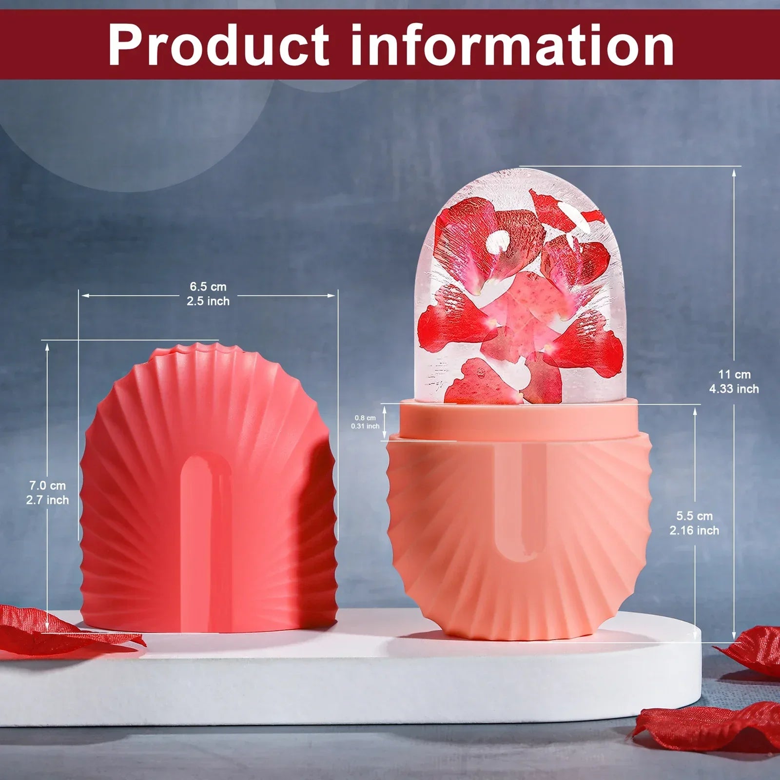 Silicone Ice Cube Trays Beauty Lifting Ice Ball Face Massager Contouring Eye Roller Facial Treatment Reduce Acne Skin Care Tool - KIMLUD