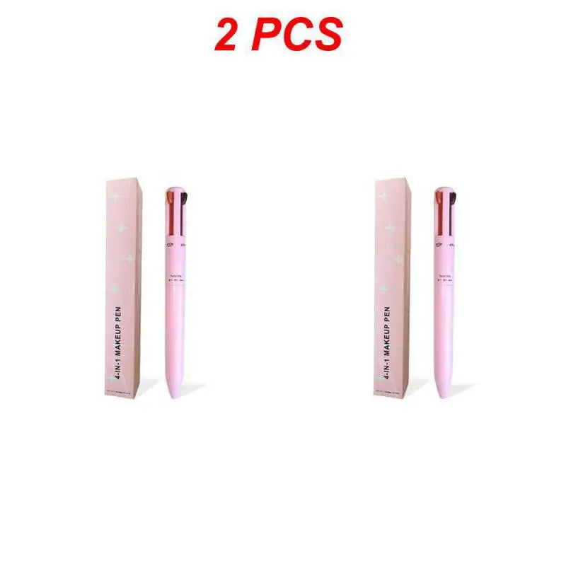 Multi-functional 4-in-1 Makeup Pencil Eyeliner Lip Liner Eyebrow Pencil Swivel Waterproof & Sweatproof Makeup Tools