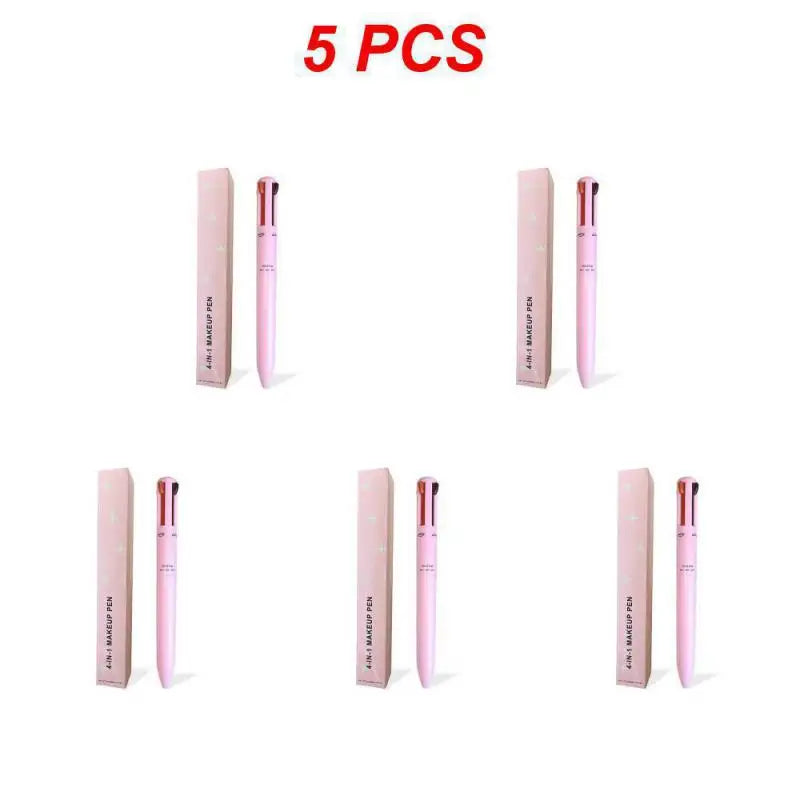 Multi-functional 4-in-1 Makeup Pencil Eyeliner Lip Liner Eyebrow Pencil Swivel Waterproof & Sweatproof Makeup Tools