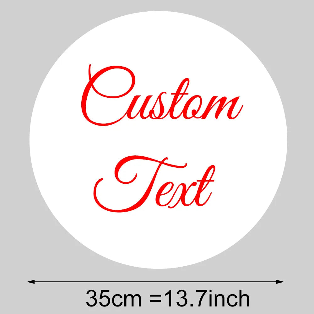 Round Custom Welcome Sign Board 35x35cm Personalized Welcome Baby Shower Sign for Birthday Decoration Baby Shower Party Decor - KIMLUD