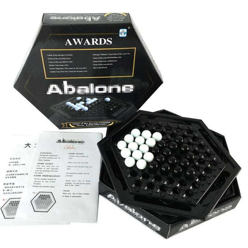 KIMLUD, Abalone Table Games Portable Chess Set Family Board Game For Children Kids, KIMLUD Womens Clothes