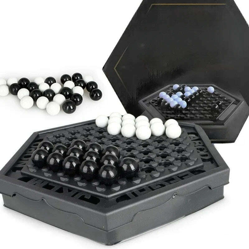 KIMLUD, able Games Portable Chess Set Family Board Game For Children Kids Intellectual Development Carrom Board Push Chess, KIMLUD Womens Clothes