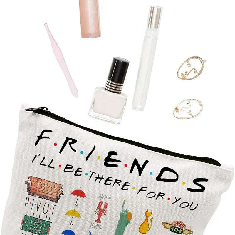 Best Friend Bestie Soul Sister mom Colleague Makeup Cosmetic Bag Friendship Birthday Graduation Christmas new Year present Gift - KIMLUD