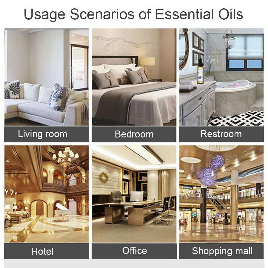 Buy 118ml Essential Oil Get 10ml Free 100% Pure and Natural Essential Oil with Dropper for Aromatherapy Diffuser Massage DIY - KIMLUD