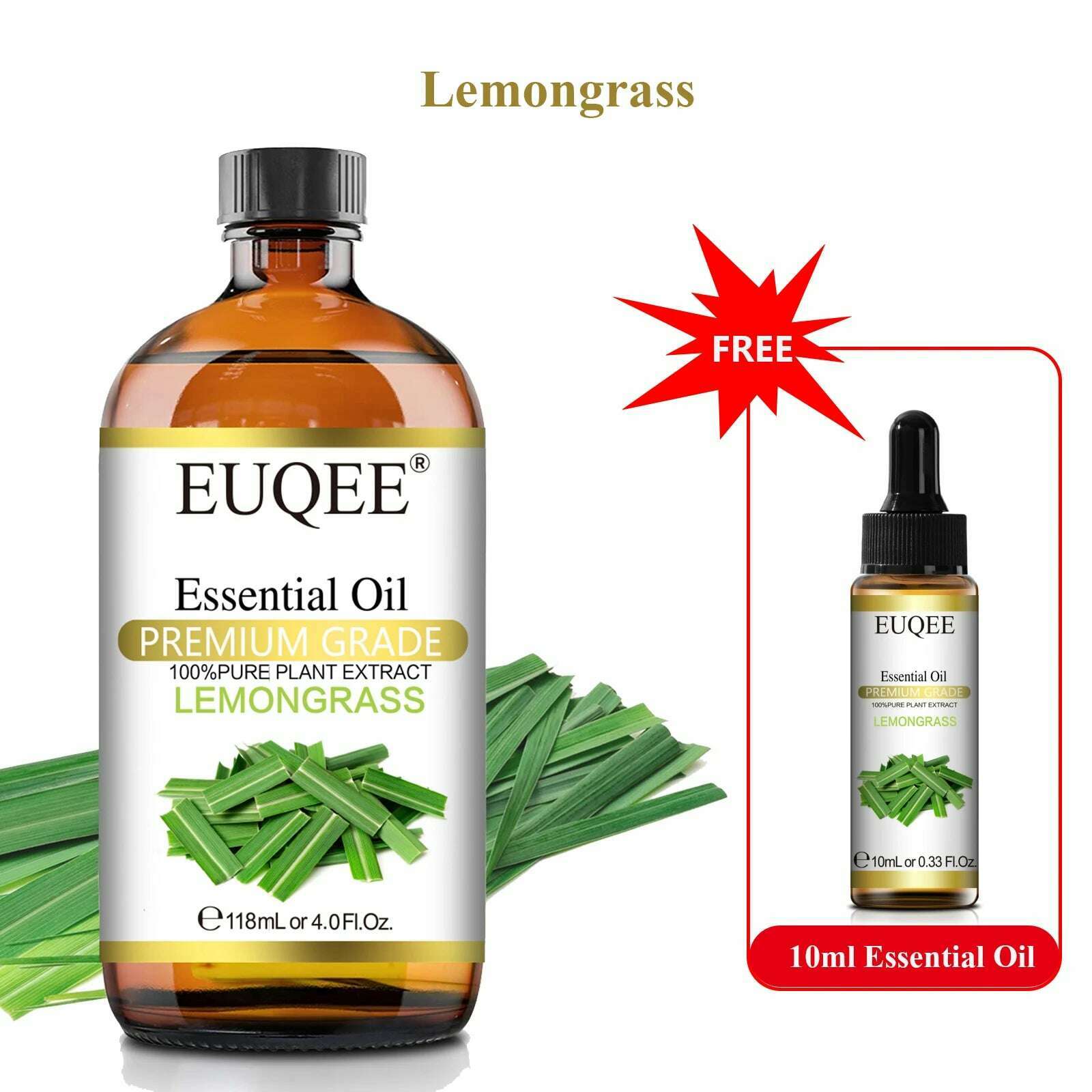Buy 118ml Essential Oil Get 10ml Free 100% Pure and Natural Essential Oil with Dropper for Aromatherapy Diffuser Massage DIY - KIMLUD