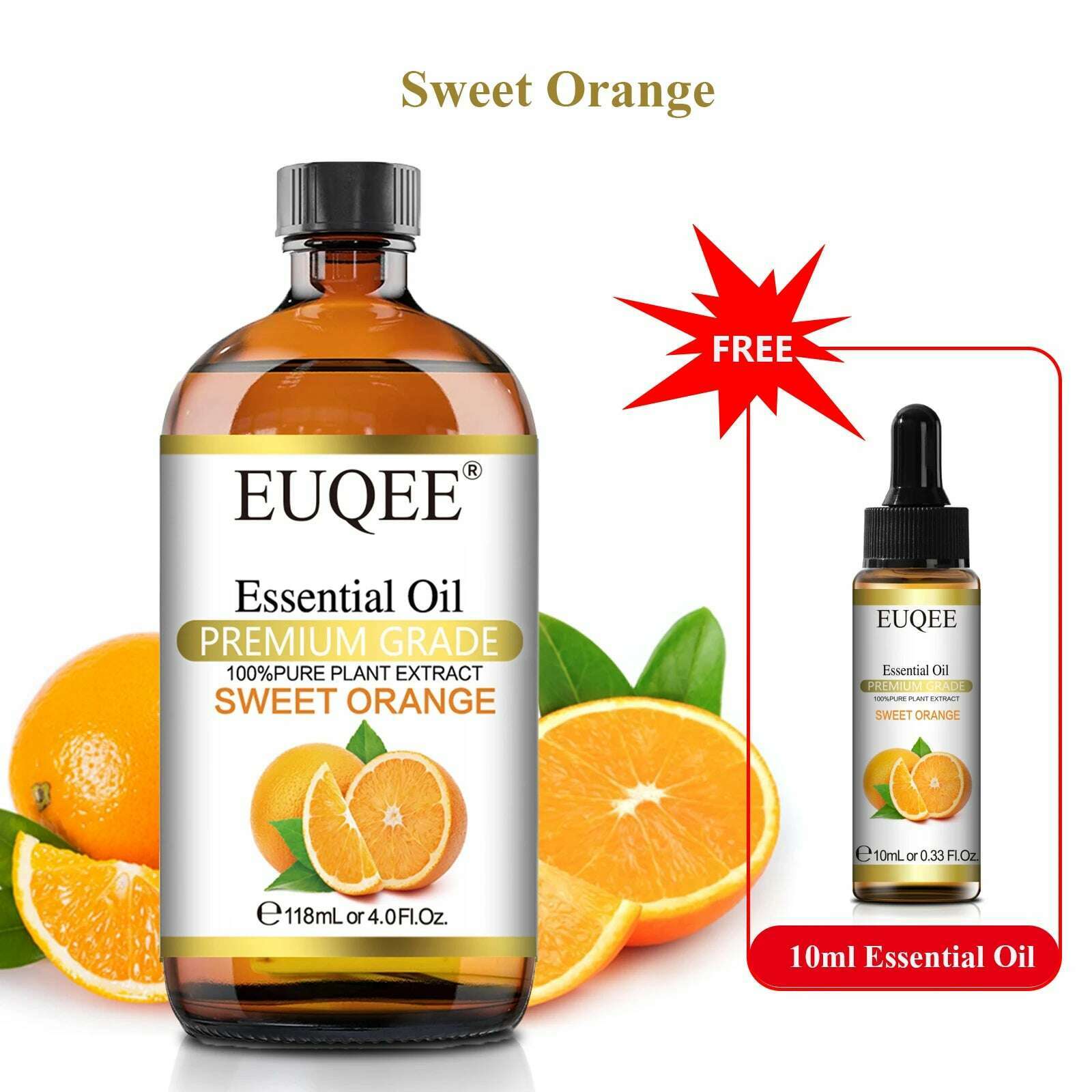 Buy 118ml Essential Oil Get 10ml Free 100% Pure and Natural Essential Oil with Dropper for Aromatherapy Diffuser Massage DIY - KIMLUD