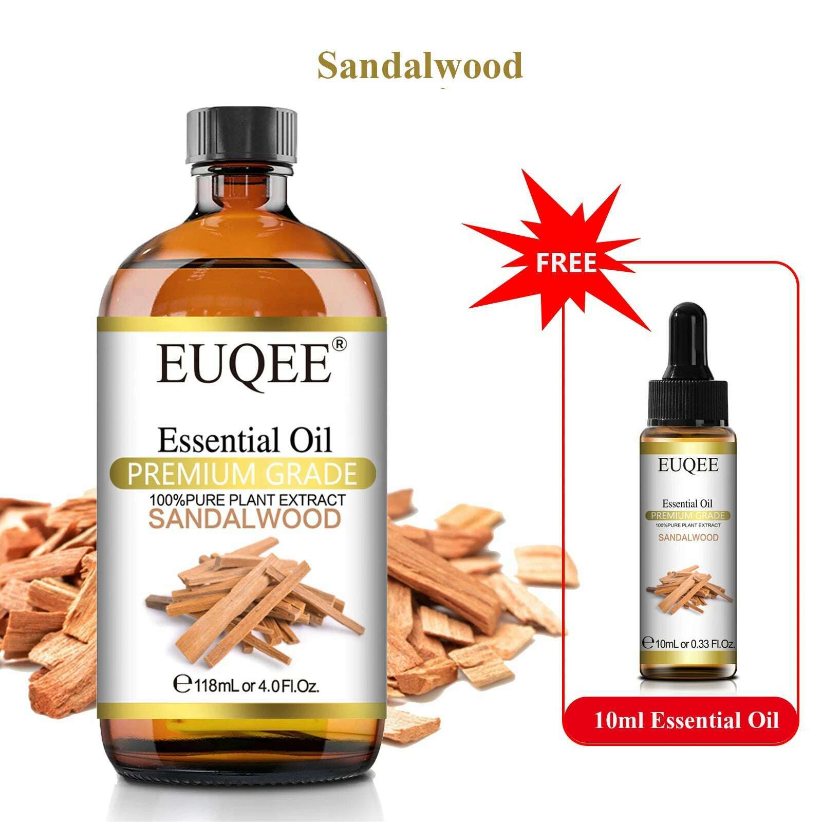 Buy 118ml Essential Oil Get 10ml Free 100% Pure and Natural Essential Oil with Dropper for Aromatherapy Diffuser Massage DIY - KIMLUD