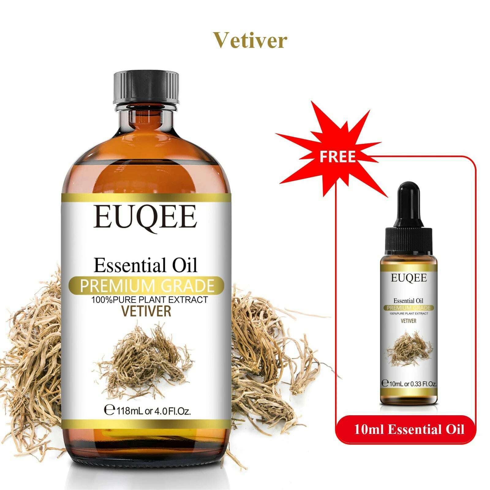 Buy 118ml Essential Oil Get 10ml Free 100% Pure and Natural Essential Oil with Dropper for Aromatherapy Diffuser Massage DIY - KIMLUD