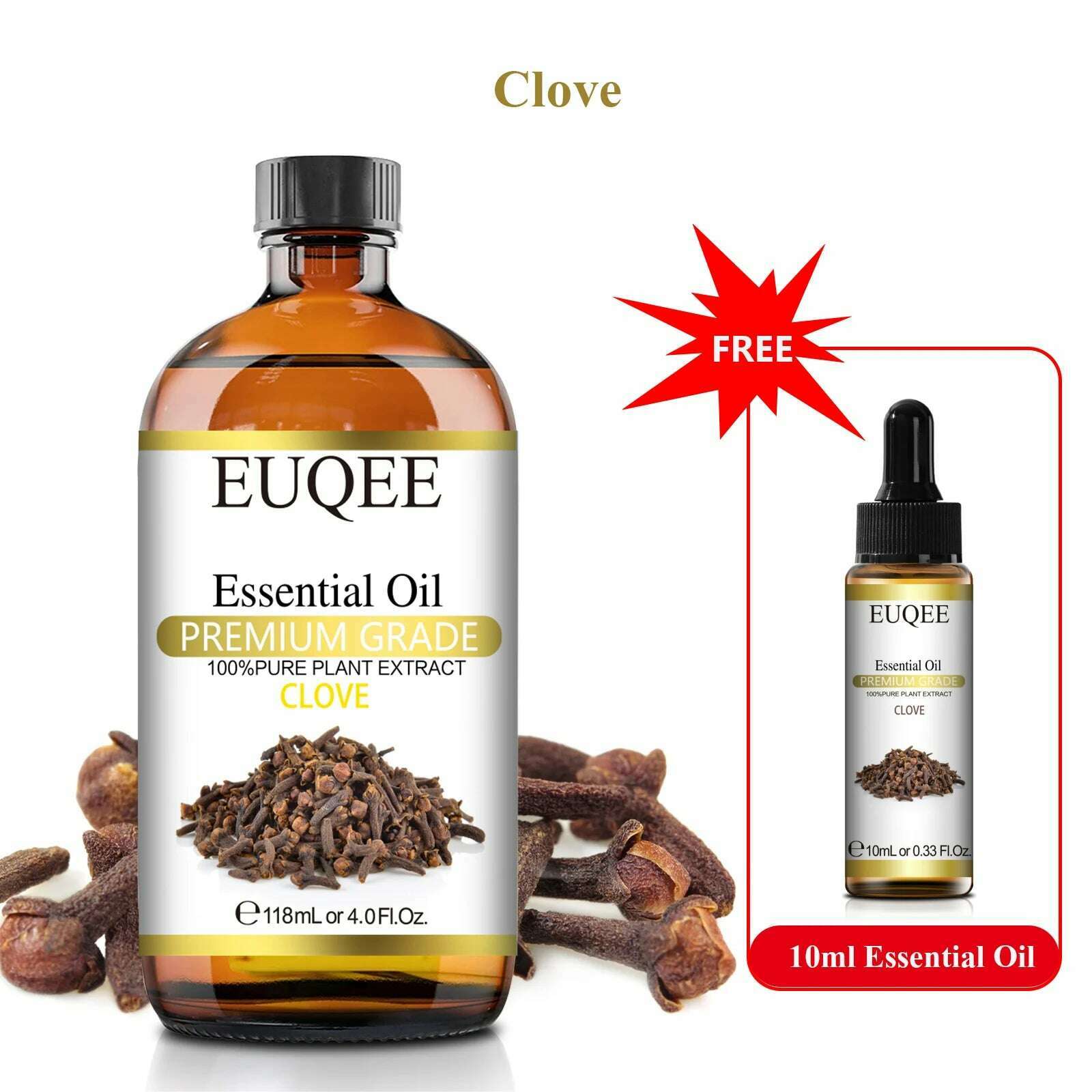 Buy 118ml Essential Oil Get 10ml Free 100% Pure and Natural Essential Oil with Dropper for Aromatherapy Diffuser Massage DIY - KIMLUD